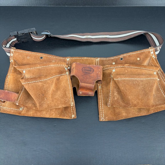 NICHOLAS Other - Nicholas Tool Belt Heavy Split Cowhide Leather Pockets Workwear Carpenter Apron